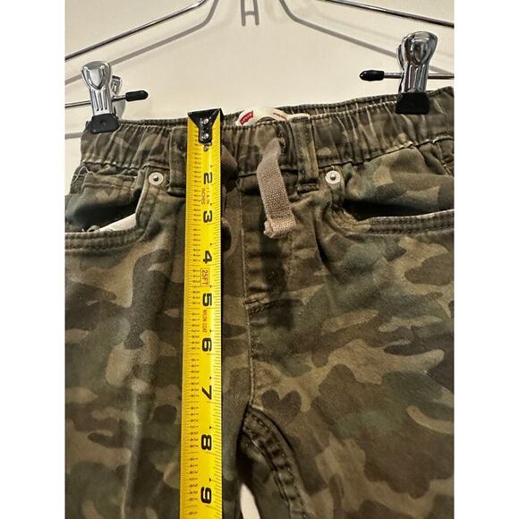 Levi's Boys Size 6 Slim Fit Stretch Jogger Pants Green Camp Camo Outdoor School - Picture 7 of 10